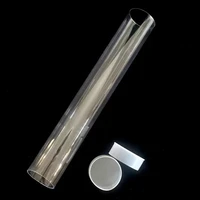 10PCS Naxilai Transparent Clear Plastic Small Empty Storage Tubes wall thickness 0.5mm packaging plastic round tube hollow tube 6