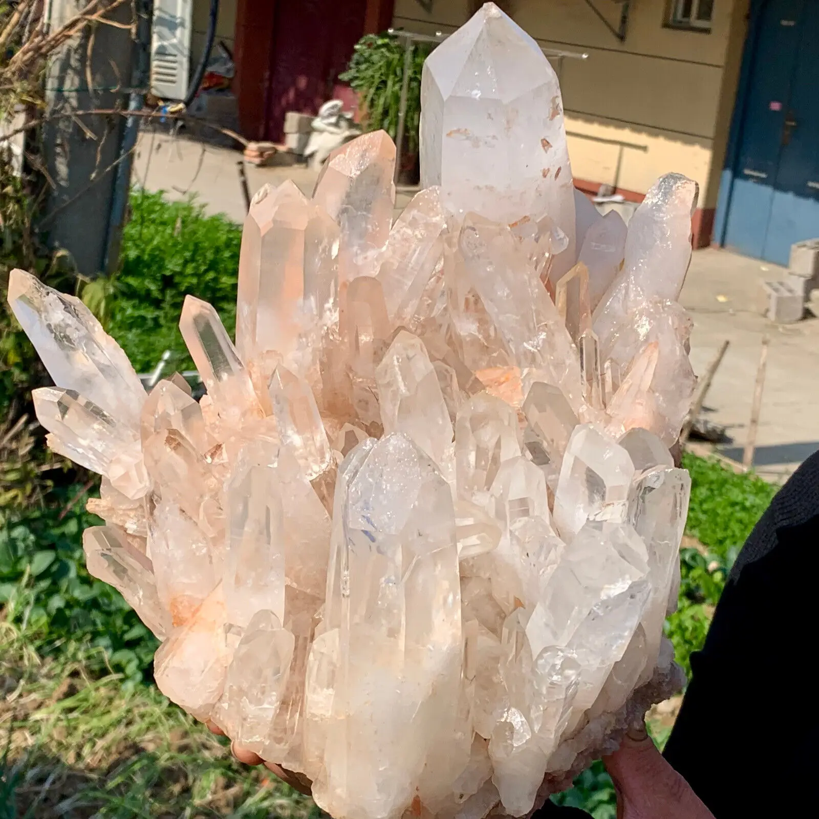 Natural Transparent White Quartz Crystal Cluster Specimen Healing 3