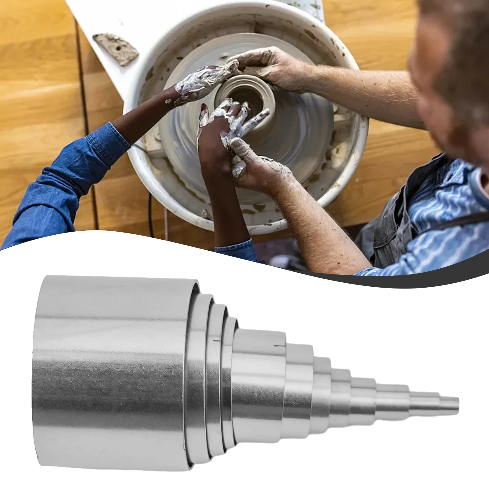 Description Picture 6 of item12Pcs /Set Hole Hollow Punch Cutter Set With Storage Case Silver Stainless Steel Cutter Molds Circle Clay Cutters DIY Moulds