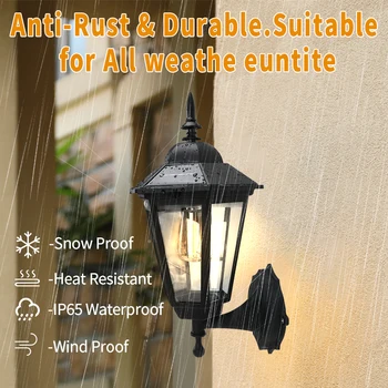 Lámparas de filamento de tungsteno para camino Solar, paisaje Retro, exterior, jardín, calle, suelo, luces Led solares decorativas para jardín, 1 ud. 1