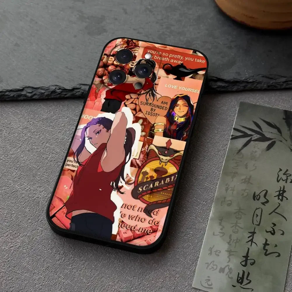 Twisted Wonderland Ace Anime Black Silicone Soft Phone Case