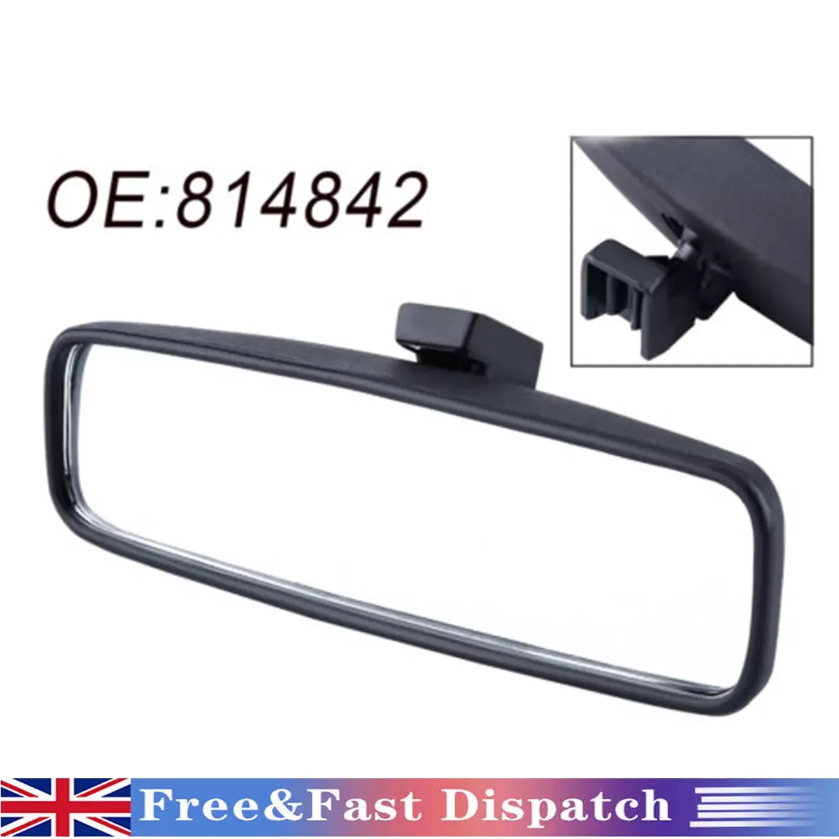 Car Mirror Inside Mirror For Peugeot 107 Citroen C1 Toyota Aygo Renault Clio Interior Rear View Mirror 814842 0205028 Car Interior Accessories