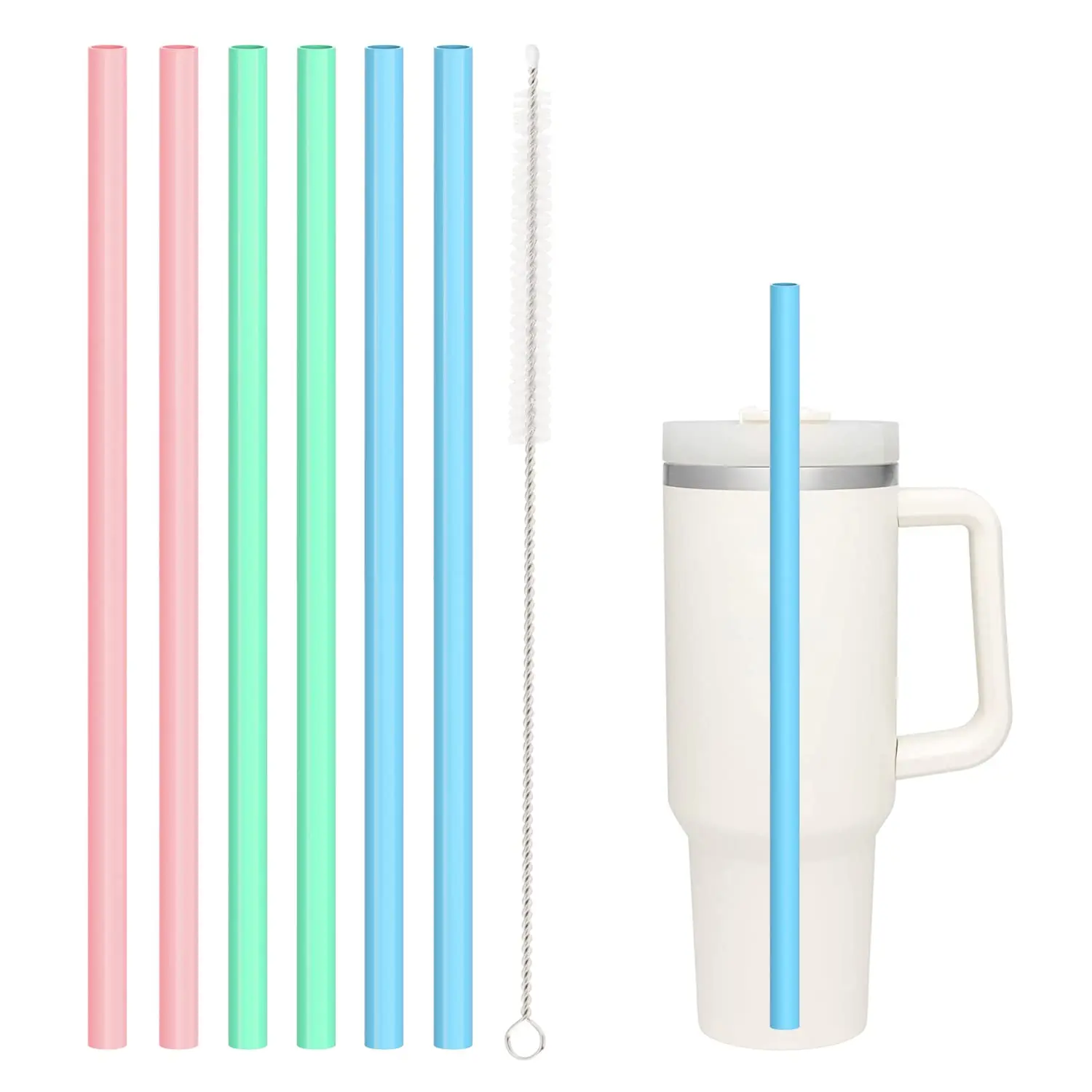 12-pack Colorful Replacement Straws For Stanley 40-ounce 30-ounce