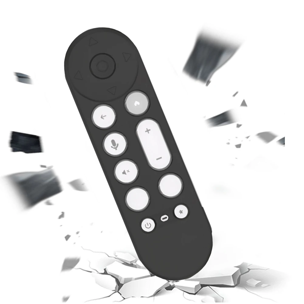 Silicone Remote Case Protective Controller Sleeve Skin with Lanyard Silicone Sleeve for Google TV Streamer 4K Voice Remote Cover
