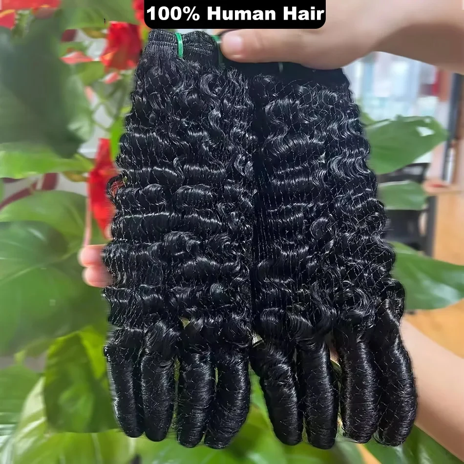 Burmese Curly Bundles Human Hair Unprocessed Virgin Hair Bundles 14A Raw Burmese Curly Human Extensions