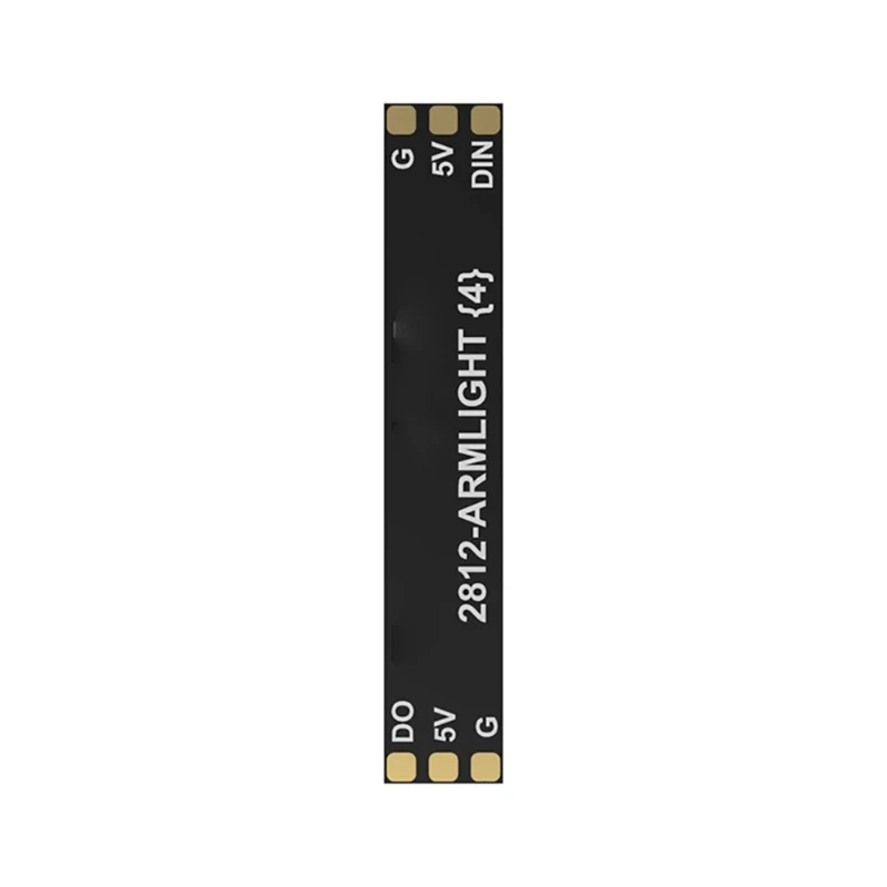Bandes lumineuses LED 2812 pour bras de drone FPV installées sur un drone, illuminant les bras avec des couleurs vives.