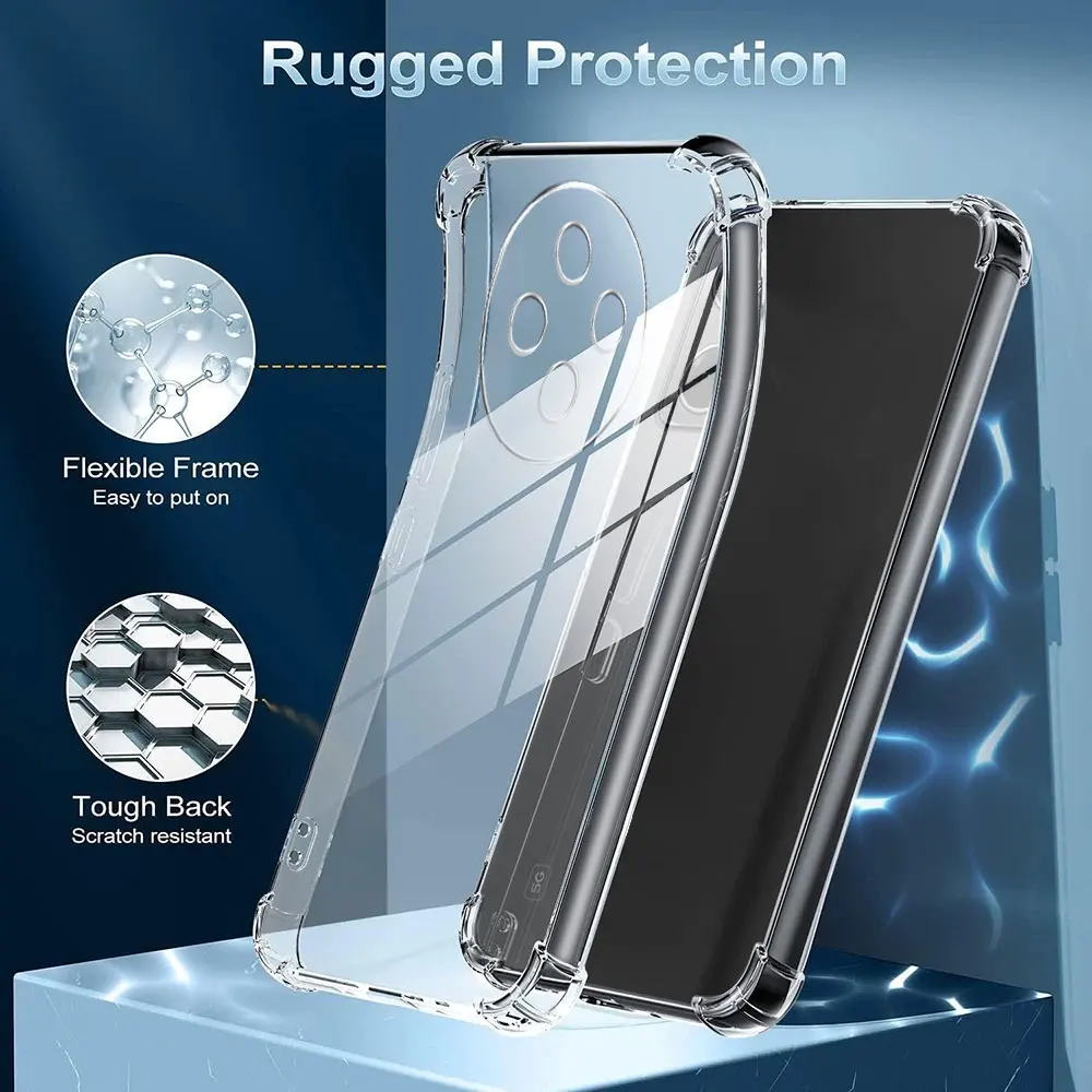 Clear Soft Silicone Shockproof Bumper Phone Case - Durable Protective Back Cover