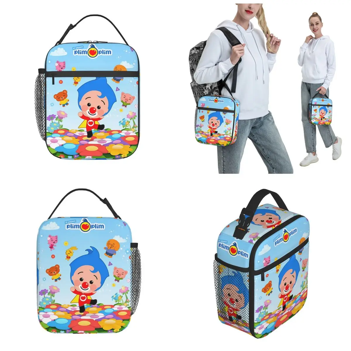 Plim-Plims Product Insulated Lunch Bag For Travel Food Storage Bag Portable Cooler Thermal Lunch Boxes 2