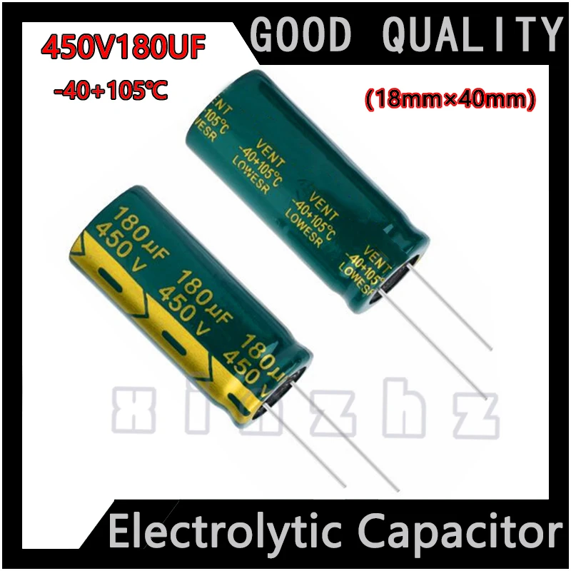 Condensador electrolítico 450V 180UF, condensador duradero de alta frecuencia Original, especificación, 18x40mm, nuevo