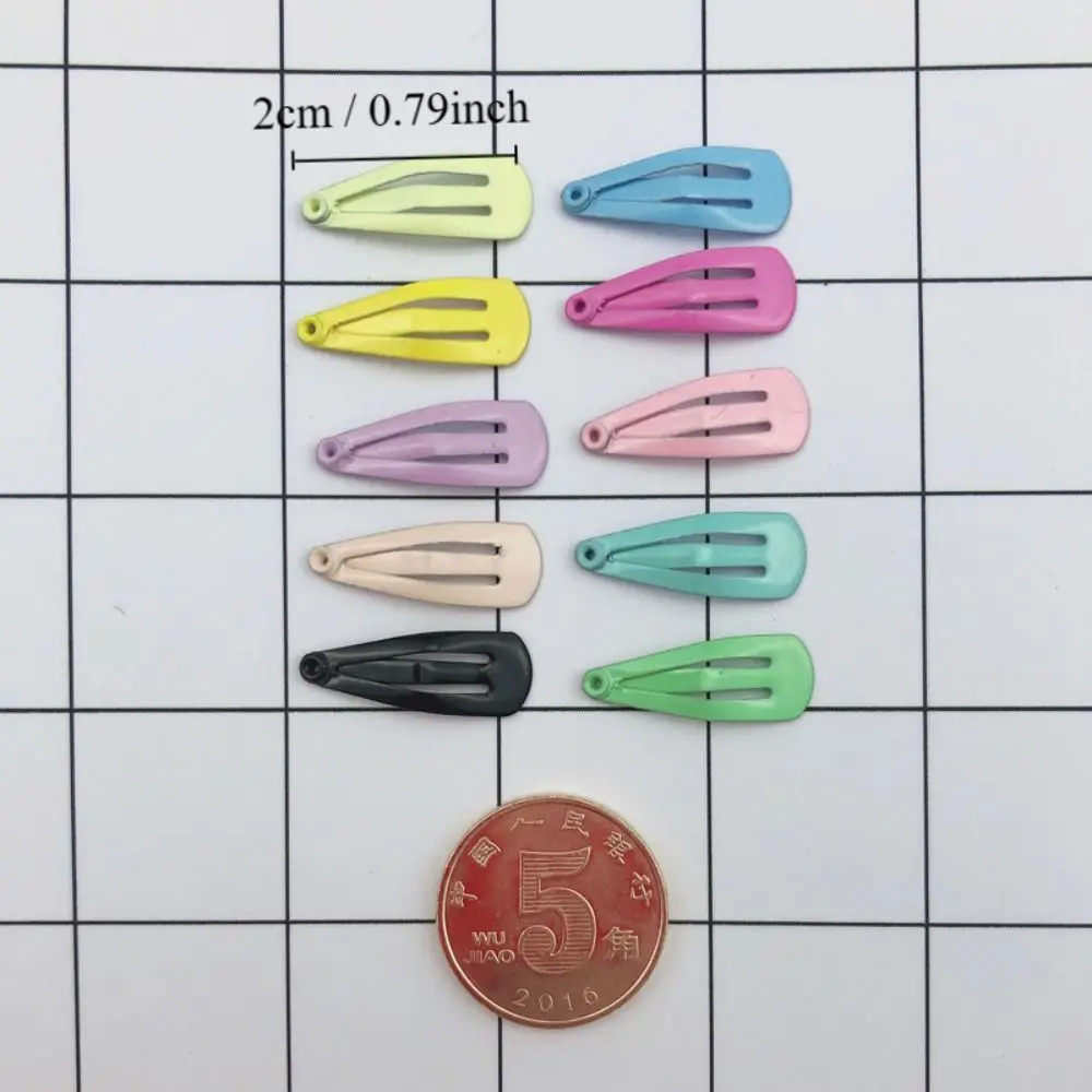 5Pcs/Set 2cm Mini Hair Clip for BJD OB11 DIY Fashionable Baby Hairpins 2CM Metal 1/12 1/8 Doll Accessories for 1/12 1/8 BJD Doll