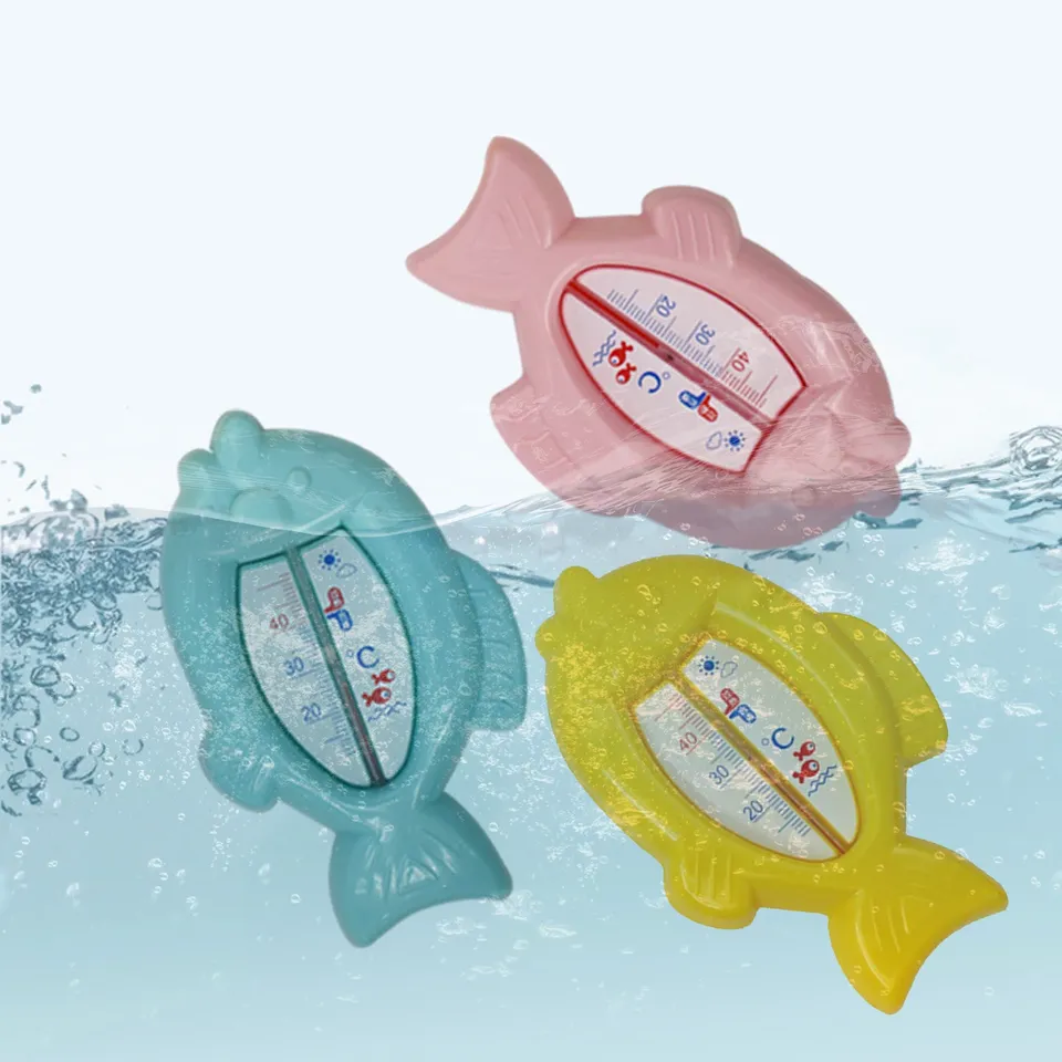 1Pc Baby Bath Temperature MeterFor Newborn Lovely Fish Water Temperature Meter Baby Bath Toys Temperature MeterBaby Care Tools