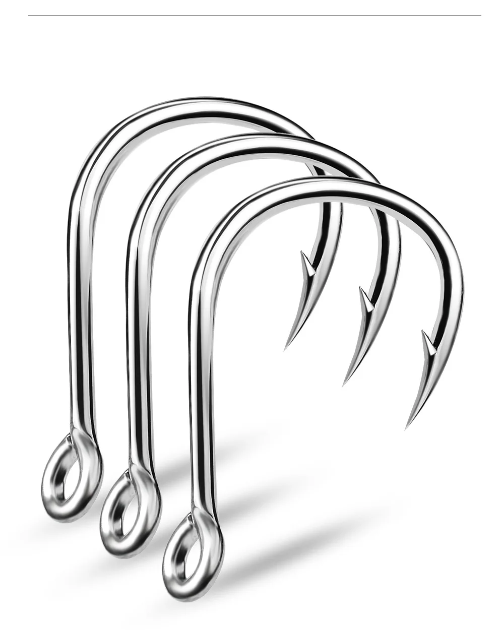 10Pcs Ring Auge High Carbon Stahl Angelhaken Silber Stacheldraht Kreis Haken Fliegen Angeln Scharfe Haken Tackle Zubehör Wurm haken – Detail 7