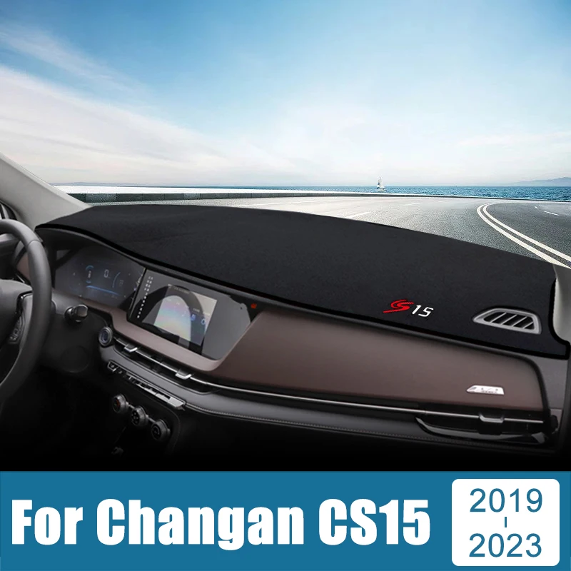 

Автомобильные аксессуары для Changan CS15, 2019, 2020, 2021, 2022, 2023, крышка приборной панели, защита от солнца, ковер с защитой от УФ-лучей, нескользящий коврик