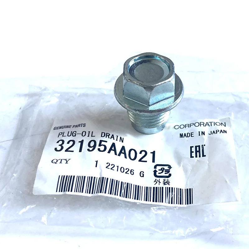 

NBJKATO Brand New Genuine Oil Drain Plug OEM 32195AA020 For Subaru Impreza Forester Legacy Outback XV 2011 - 2019