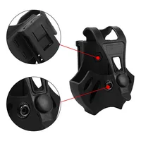 Universal Handcuffs Holster Shackles Cover 360° Rotation Cuffs Holder Waist Belt Clip Open Top Handcuff Case Outdoor Accessories 2
