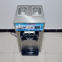 Commercial Ice Cream Maker 22-30L/H Yield 2200W Countertop Soft Serve Machine Frozen Yogurt Maker for Restaurant Snack Bar 1