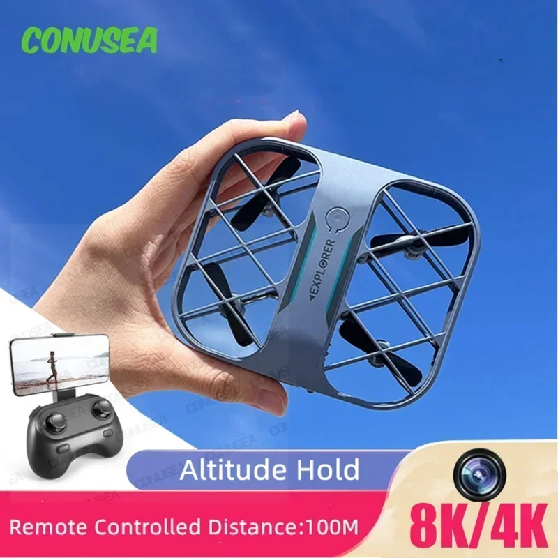 

UFO 8K 4K Quadcopter With Camera Real-Time Transmission Dron Small Remote Control Plane Toy Boy Drone H107 Mini Pocket