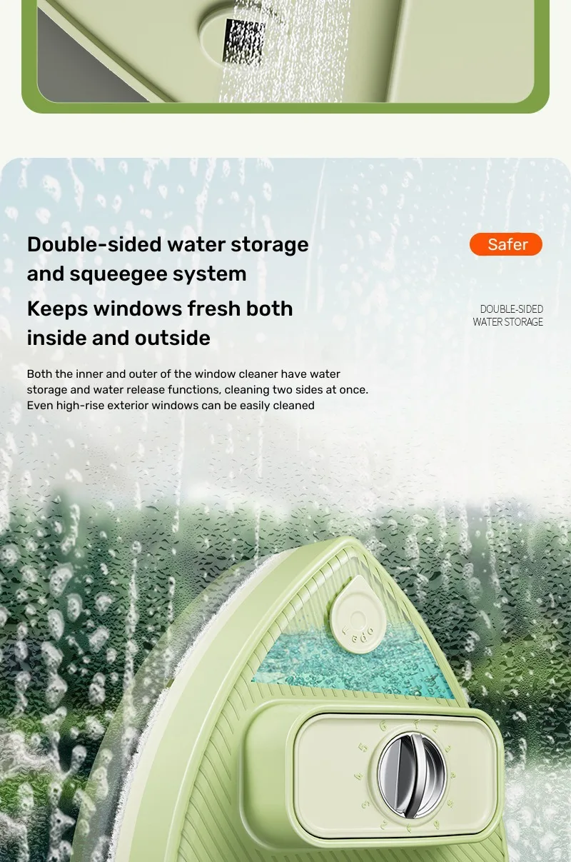 Description Picture 5 of itemNEW Glass Cleaning Tool Household Brush Double-sided Magnetic Window Cleaner High-rise Building Multifunctional Glass Cleaner