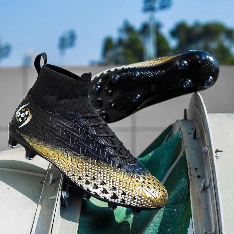 Scarpa da calcio da uomo TF/FG Scarpa professionale per adulti Tacchetto da calcio di alta qualità per adolescenti Anti-labbro Sport all'aria aperta_voghion.com