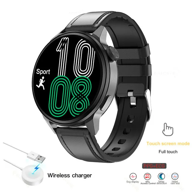 2022 NFC Bluetooth Call Smart Watch Men Sport GPS Track Watch Wireless Charging Heart Rate ECG PPG Smartwatch For Huawei Xiaomi 