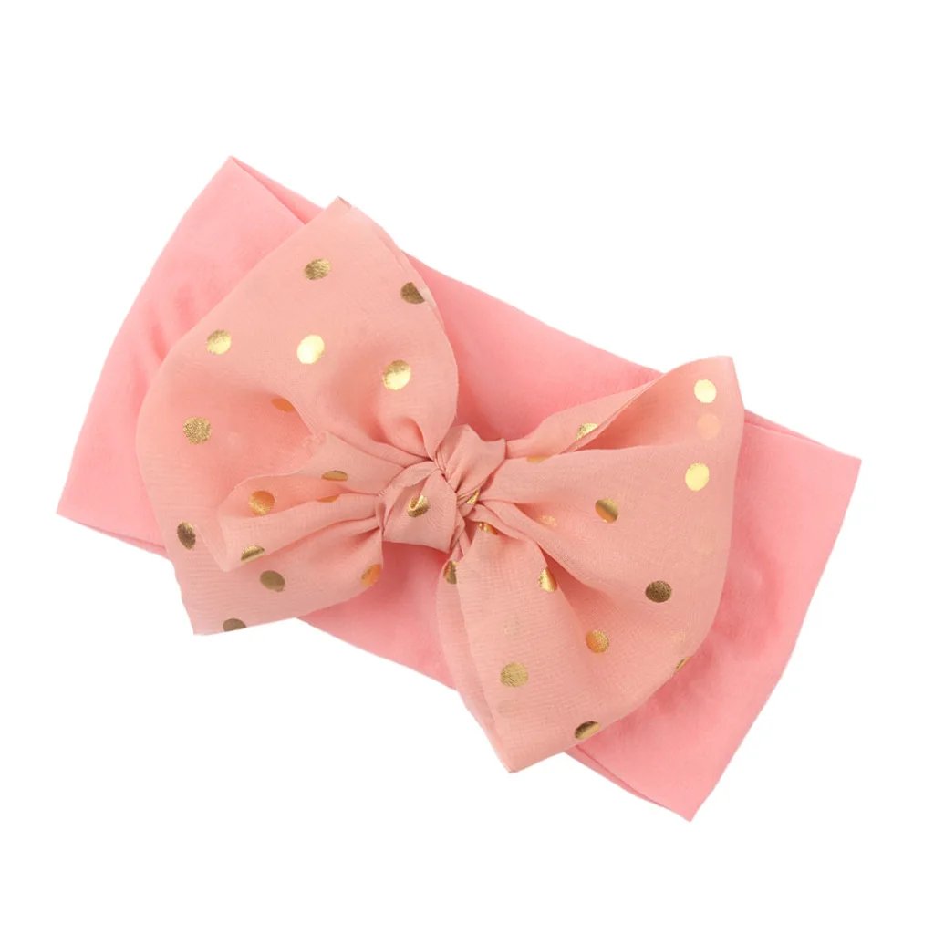 Fashion New Threaded Baby Headdress Wild Bow Hair Band Elastic Elastic Headband Baby Girls Infant Hair Bows Turban accessoriesbaby easter  Baby Accessories