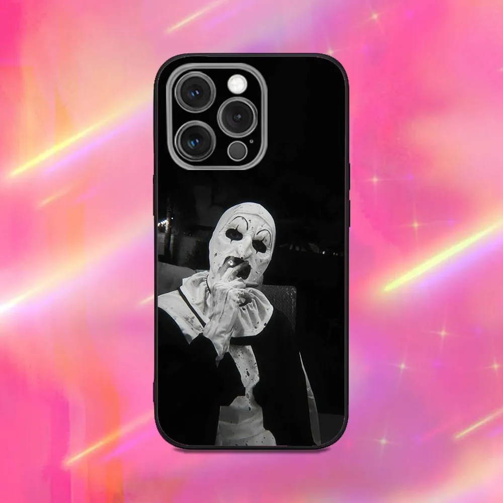 Horror Art the Clown Soft Silicone Black Phone Case