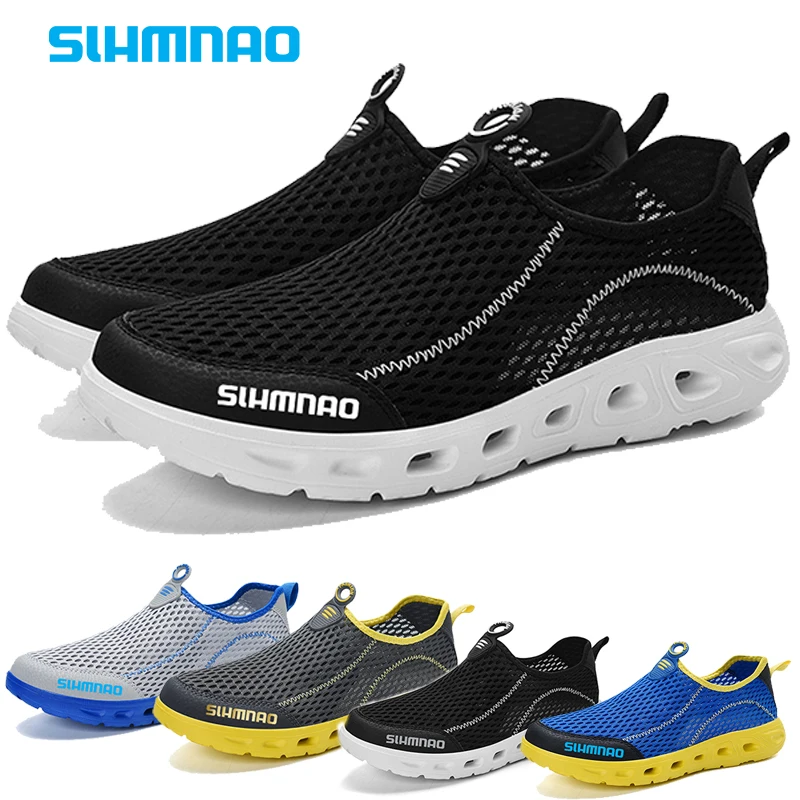 

Summer Fishing New Men's Creek Tracing Shoes Outdoor Sports Water Wading Men's Shoes Mesh Breathable Mountaineering Shoes 2024