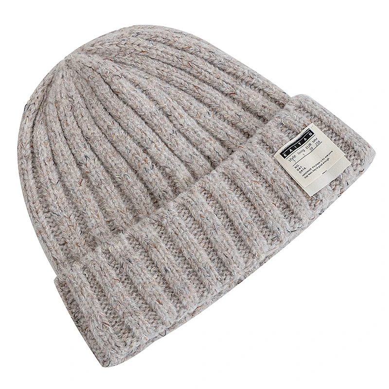 New Unisex Slouchy Loose Winter Hats Decoration Beanie Hats For Women Warm Beanie Streetwear Cap Hats Outdoor Winter Knitted Hat