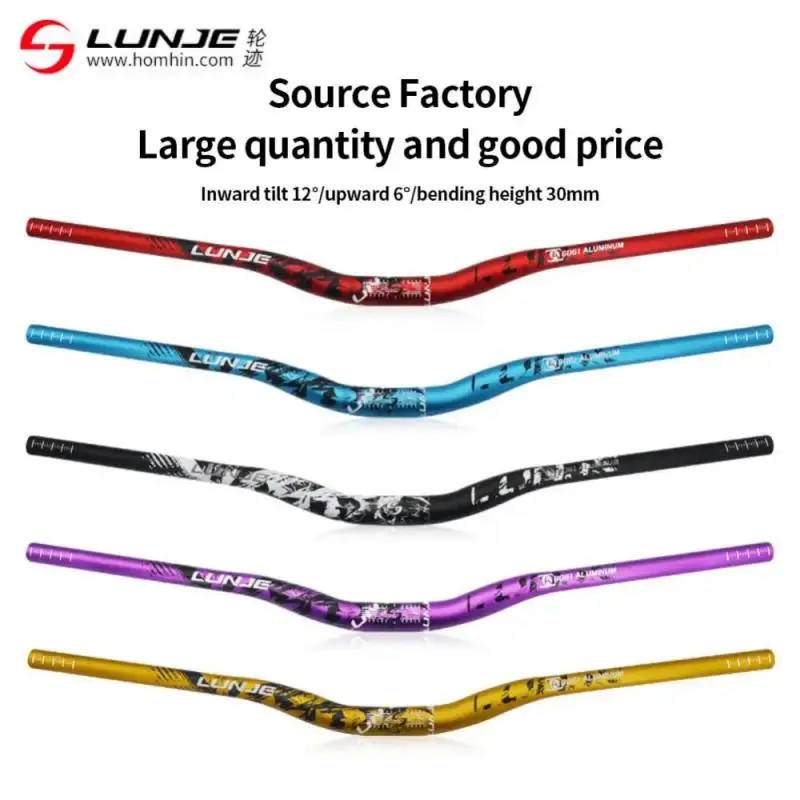 Bike Swallow Handlebar Lunje Downhill Handlebar Horizontal Multiple Uses 720mm 780mm Aluminum Alloy