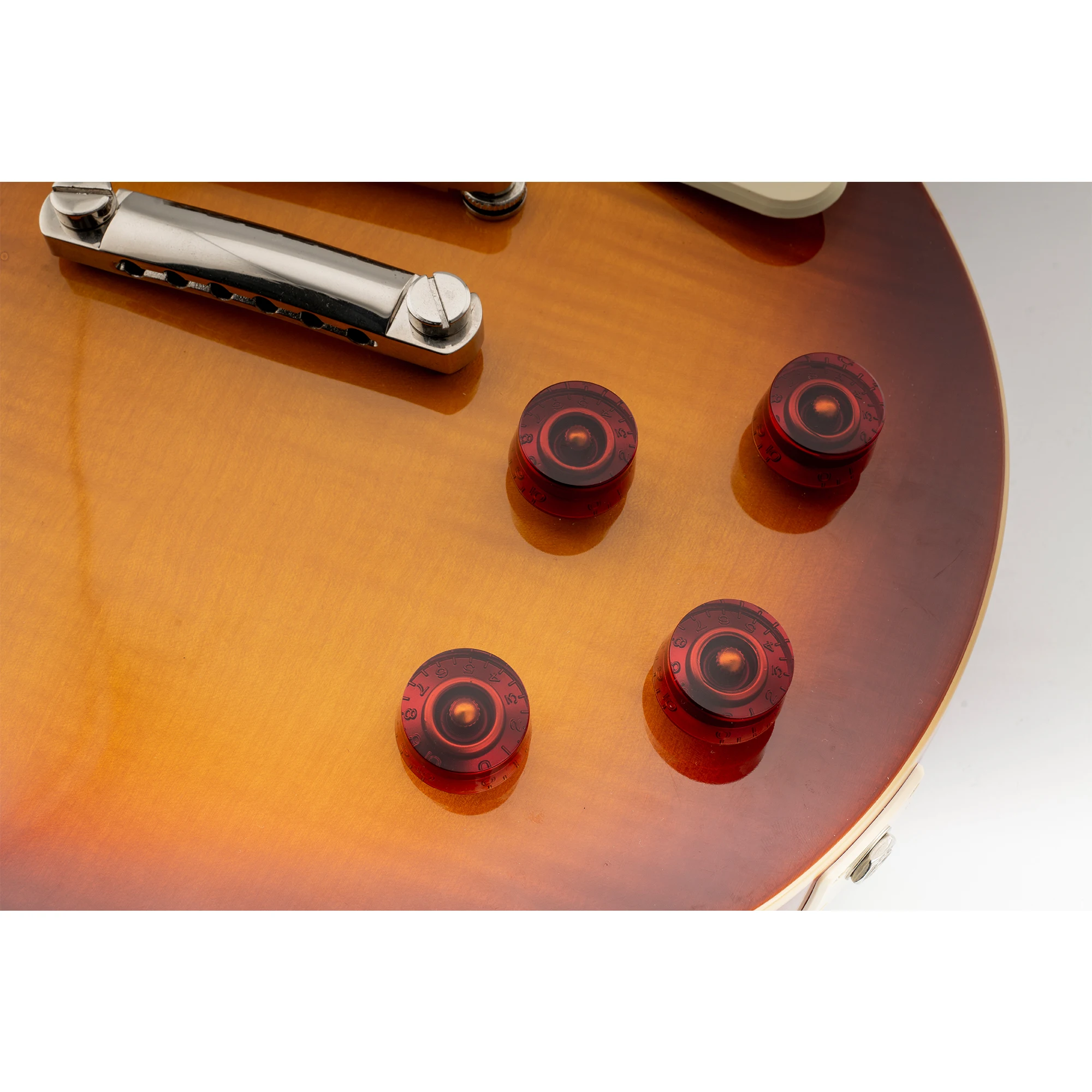 Musiclily Pro Metric Coarse 18-Spline Gitarrenknöpfe Tone Volume Speed Control Knöpfe für Epiphone Les Paul SG Gitarre (4er-Set) – Detail 7