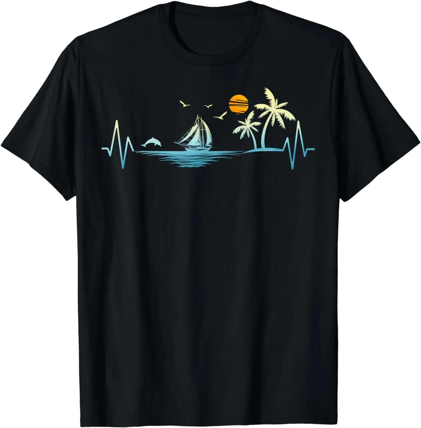 Discover Camiseta Retro Palmera Vacaciones de Verano, Playa Vibes, Tropical Palmera, Puerta del Sol, Fiesta de Verano