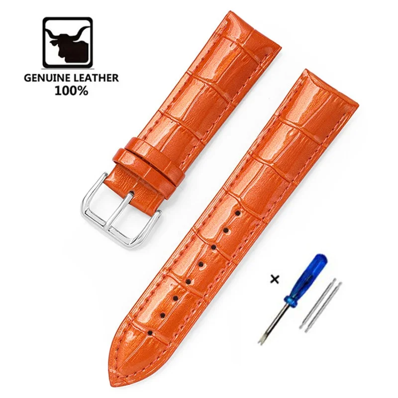 جلد طبيعي حزام (استيك) ساعة 12 مللي متر 14 مللي مت...