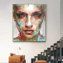 

Abstract Women Oil Painting on Canvas Figure Posters and Print Modern Wall Art Pictures for Living Room Bedroom Aisle Home Decor