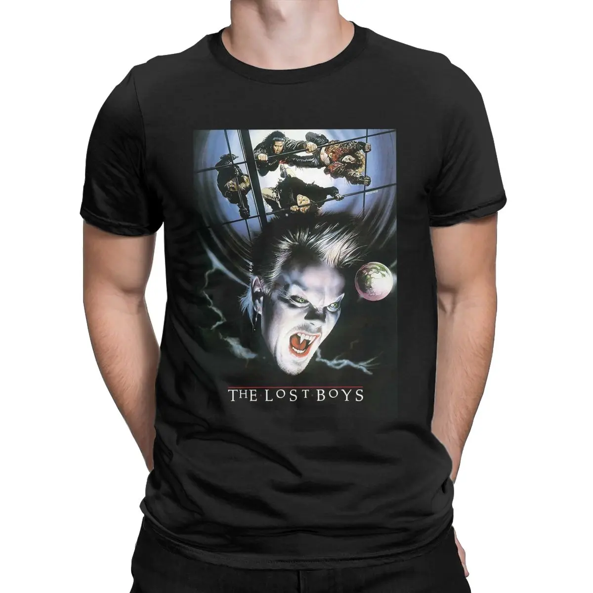 

The Lost Boys Horror Movie Posters! Men's shirt Fun Cotton Tee Shirt Round Neck Short Sleeve T Shirt Summer Clothing