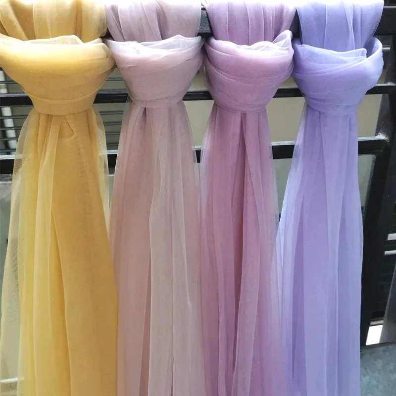 Elegant Purple and Pink Soft Tulle Fabric for Weddings and Celebrations