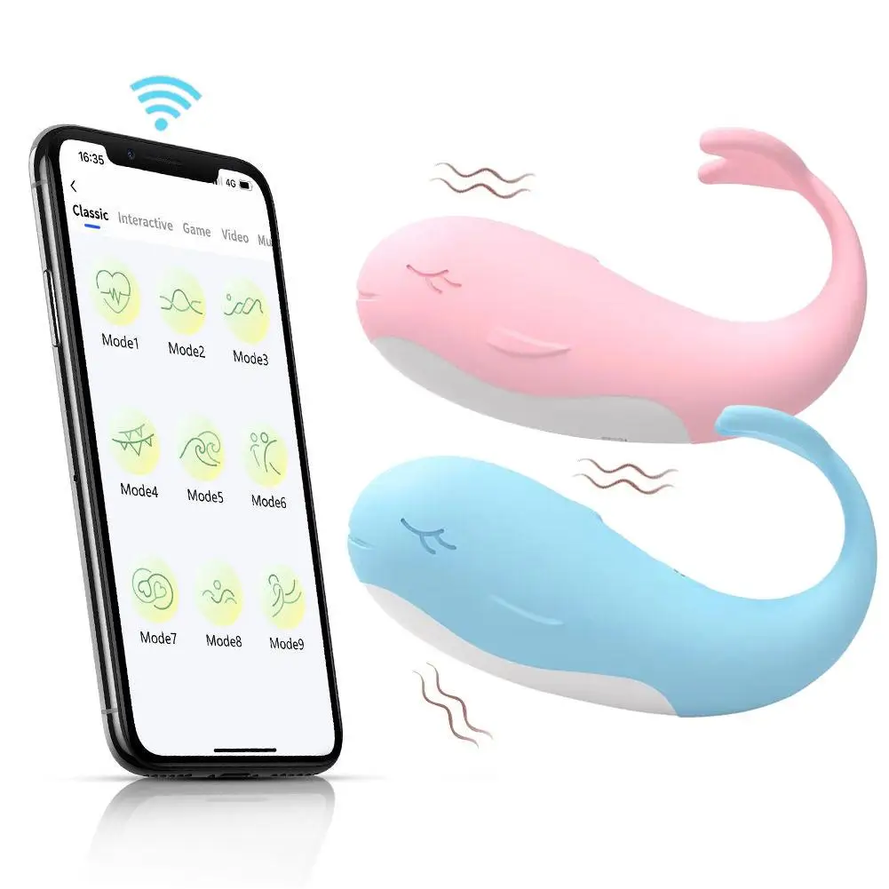Little whale Wireless Jump Egg Remote control Flirting Masturbation False penis G-spot stimulation Vibrator for women Sex toys