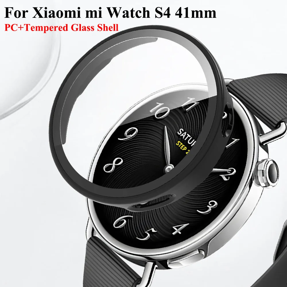 Premium Tempered Glass Protective Case for 41mm Smartwatch Screen