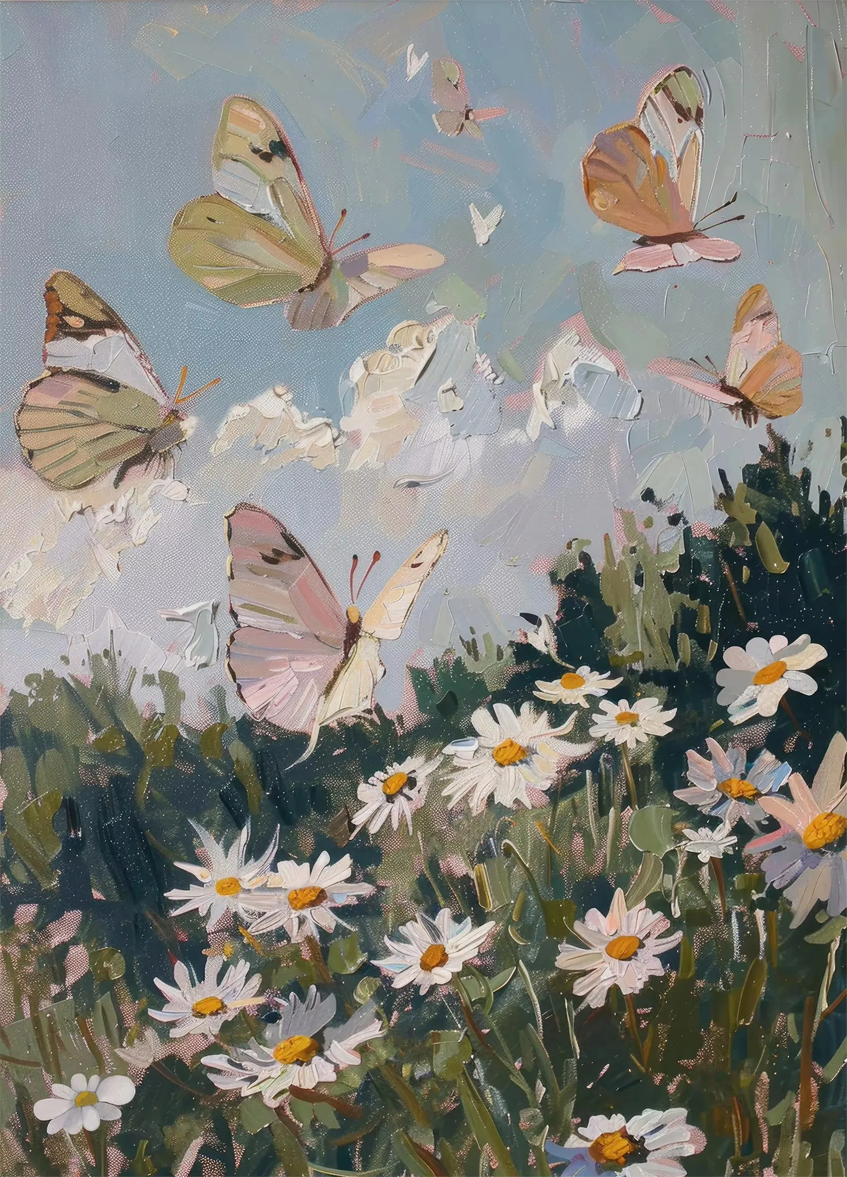 Spring Academy Floral Retro Canvas Art - Botanical Collection Wall Decor