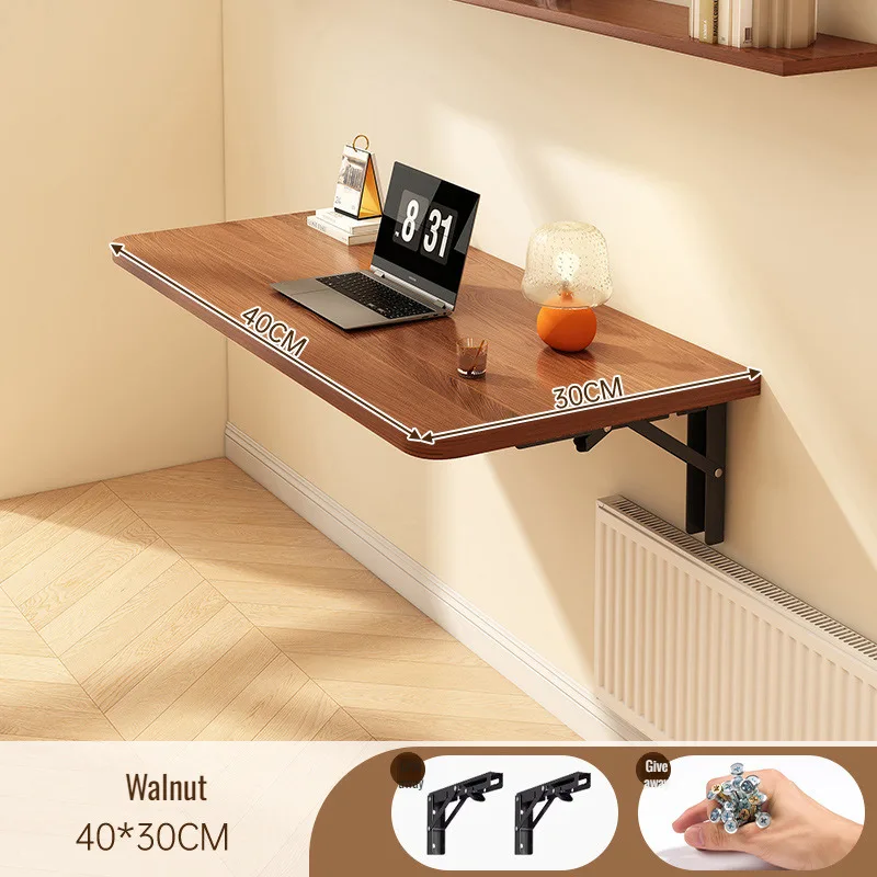 مكتب حائط خشب صلب قابل للطي