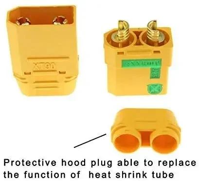 배터리 ESC 및 충전기 리드용 스파크 방지 암수 커넥터, Amass XT90S XT90-S XT90 커넥터, 10 쌍