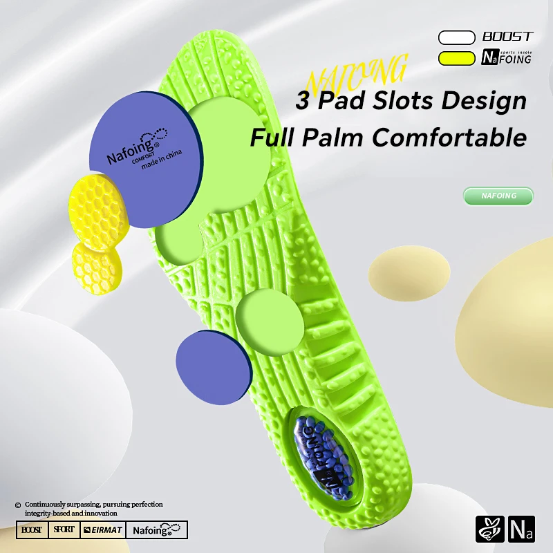 1 Pair shock absorption upgrade insoles full of elasticity comfortable breathable and sweat absorption sports insoles. sport insoles