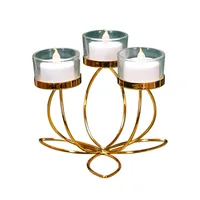 Metal Candlestick Holder Iron Candle Holders for Romantic Candlelight Dinner Props Table Decoration Retro Bedroom  Ornaments 4