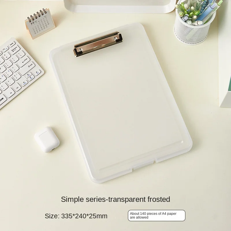 Transparent Clipboard A4 File Folder Clipboard Transparent Writing Pad Organizer