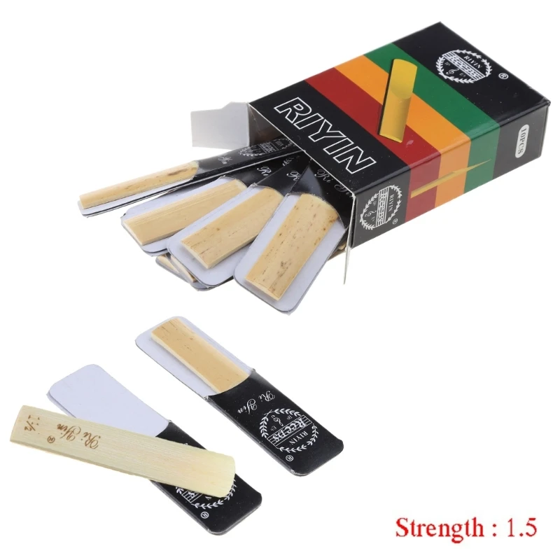 10 stücke Klarinette Blätter Set Ton Stärke 1,5/2,0/2,5/3,0/3,5/4,0 Blas instrument Reed Klarinette für Einfache Spielen R66E