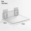 Bathroom Transparent Shelf Wall Free-Punch Storage Rack Durable Cosmetic Storage Bookshelf Partition Cabinet Organizer 4