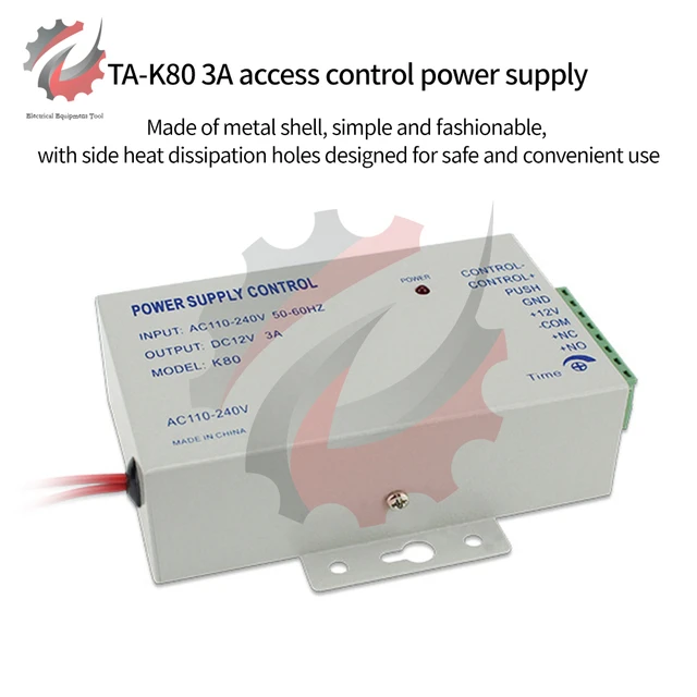 Alimentatore Controllo Accessi 12V 3A AOAMZ - Universale AC110-240V Con Ritardo Regolabile - Foto 7