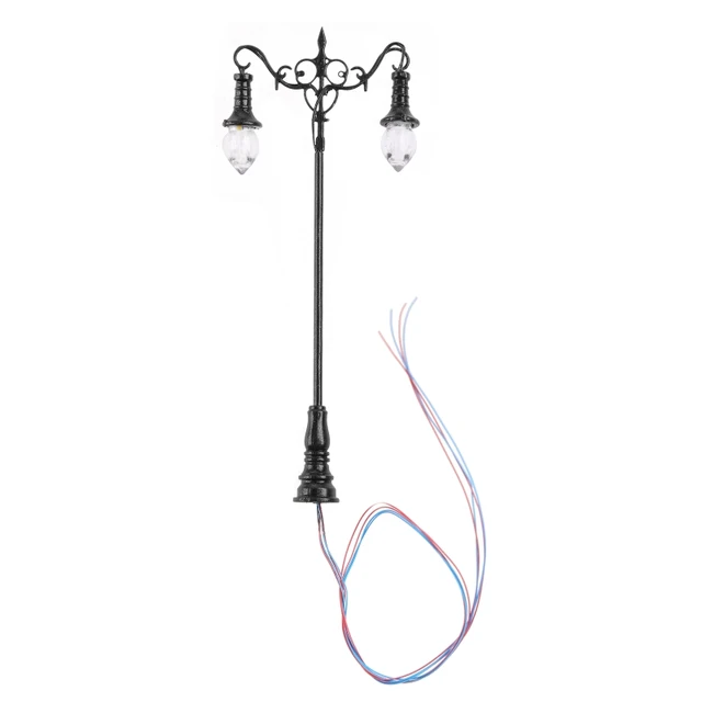 1PC Miniature Post Lights Micro Landscape Light for Play House Dollhouse Girl’s Pretend Play Hobby Building Model 3V/12V 6