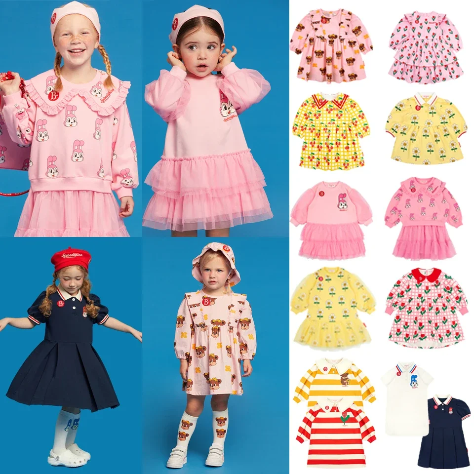 Coreano Bebe Brand Children Summer Dress Girls Dress Kids Casual Dress Kid Elegante Dress Toddler Child Party Vestido Baby Clothes