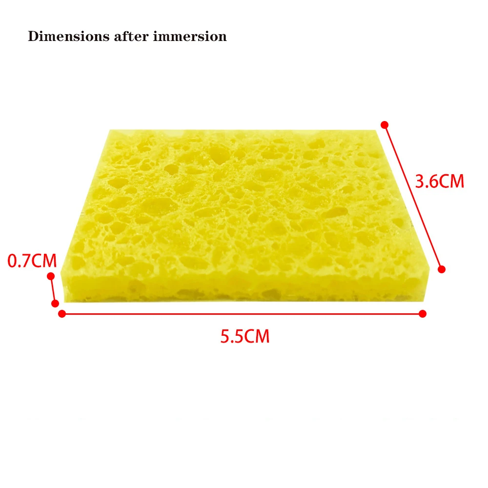 100pcs/lot high temperature resistant soldering iron head cleaning sponge welding tin removal residue removal cleaning foam yes welder helmet