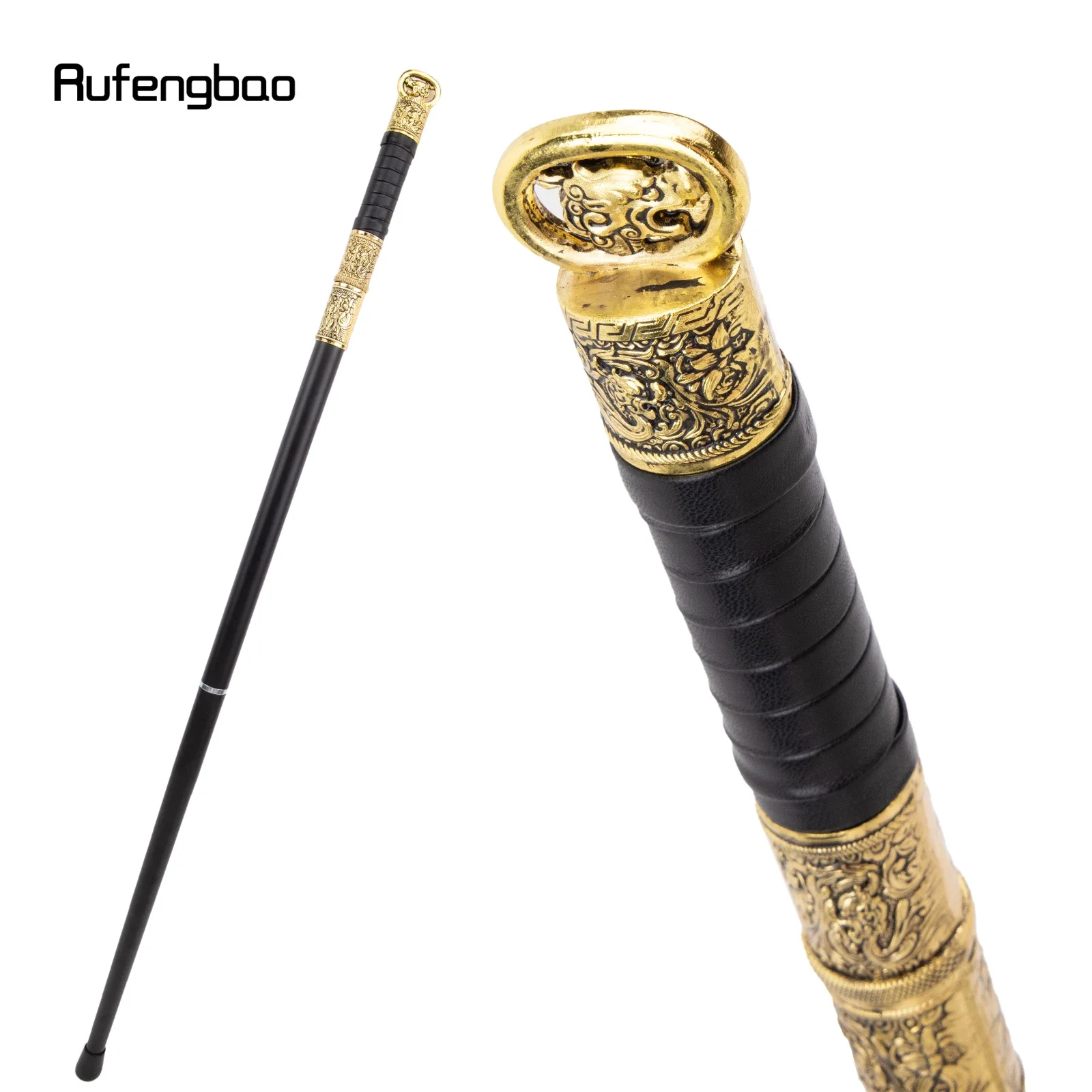 

Golden Black Dragon Handle Steampunk Walking Cane Fashion Walking Stick Gentleman Luxury Crosier Knob Walking Stick 96cm